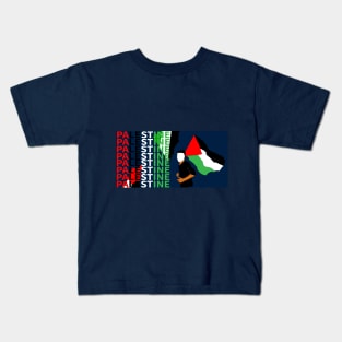 Palestinian fighter flag Kids T-Shirt